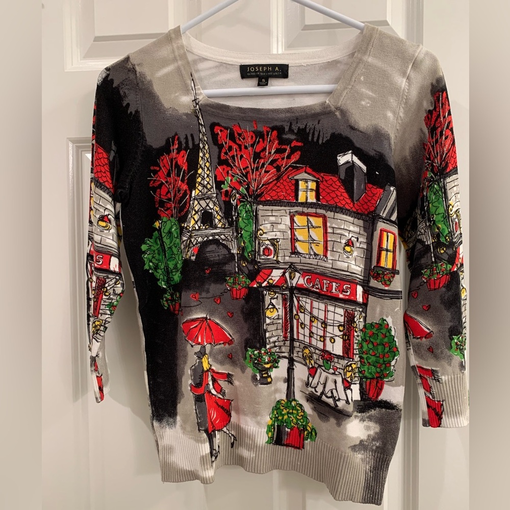 Joseph A. Light Weight 1/4 Sleeve Sweater